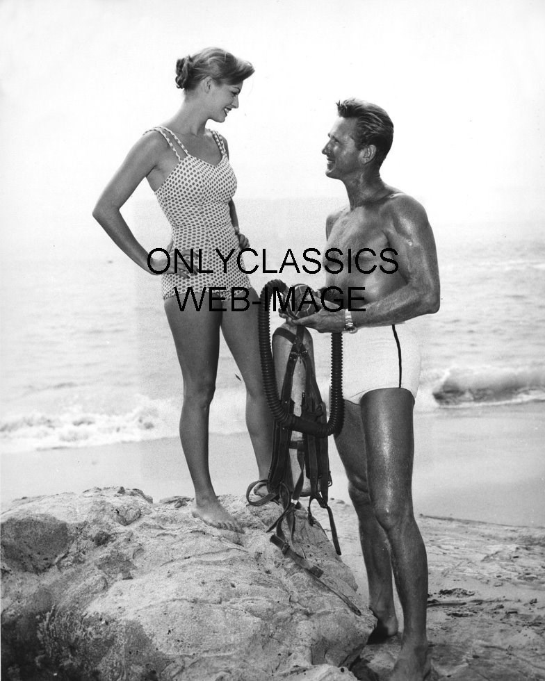 Sea Hunt Television Show Scuba Diving Photo Lloyd Bridges With Sexy Girl Beauty Ebay